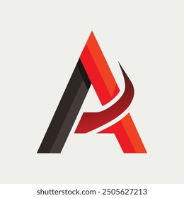 Stylish creative and simple logo design using letter "A"