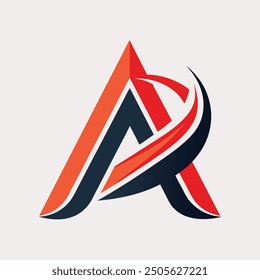 Stylish creative and simple logo design using letter "A"