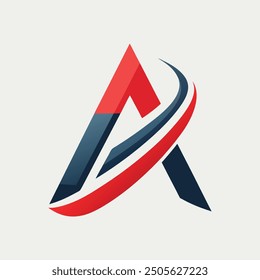 Stylish creative and simple logo design using letter "A"