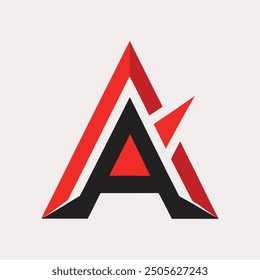 Stylish creative and simple logo design using letter "A"