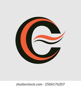 Stylish creative and simple logo design using letter "C"