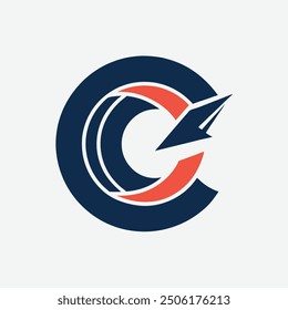 Stylish creative and simple logo design using letter "C"