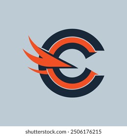 Stylish creative and simple logo design using letter "C"