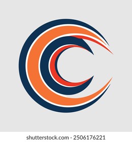 Stylish creative and simple logo design using letter "C"