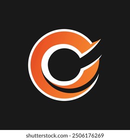 Diseño de logotipo creativo y simple con estilo usando la letra "C"