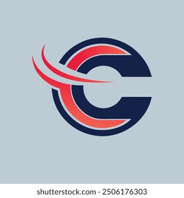 Stylish creative and simple logo design using letter "C"