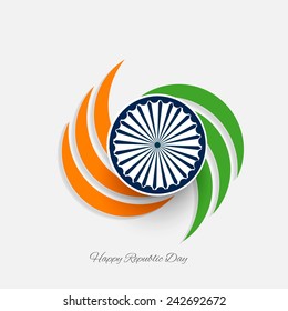 Stylish creative vector background for republic day of India.