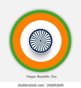 Stylish creative vector illustration for republic day of India.
