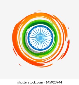 stylish creative vector indian flag design