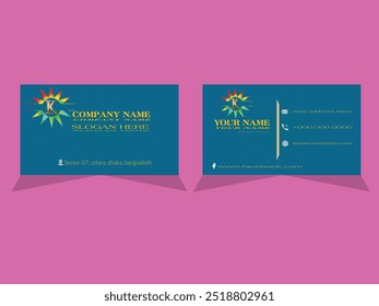 Diseño de tarjeta de visita creativa con estilo
