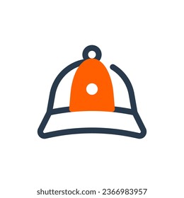 Stilvolle Cricket Hat Vektorsymbol-Illustration