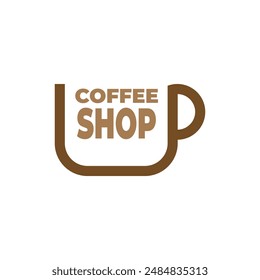 Stylish Cup Logo for Modern Beverage Brands
