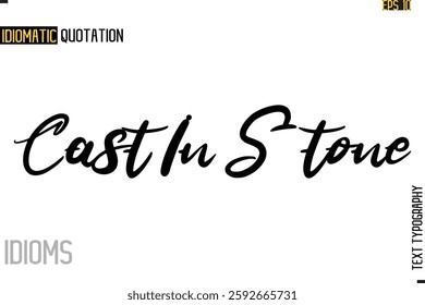 Stylish Cursive Inspirational Typography Idiom Caption Text