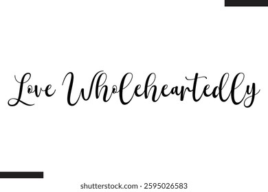 Stylish Cursive Typography Love Text