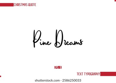 Stylish Cursive Typography Text Christmas Quote Heart’s Haven