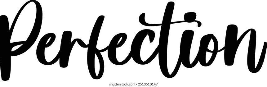 Estilo Cursivo Tipografía Concepto de texto Cita Perfección