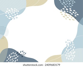 Marco curvo elegante inspirado en el invierno