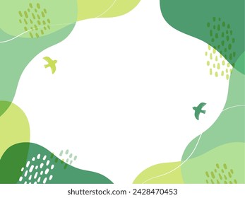 A stylish curved frame inspired by fresh greenery and forests
