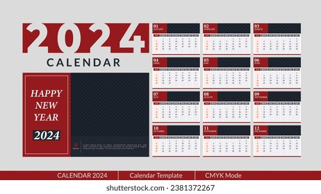 Stilvoller und anpassbarer Desk-Kalender mit personalisiertem Raum für Ihre Fotos, Geschäftskalender für Neujahr 2024