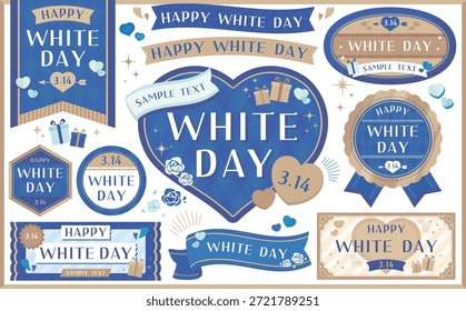 Stylish and cute White Day frame set