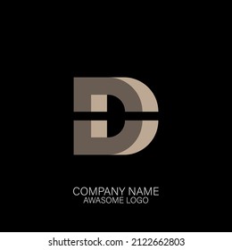 stylish d smart design logo