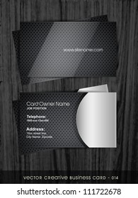 stylish dark business card template