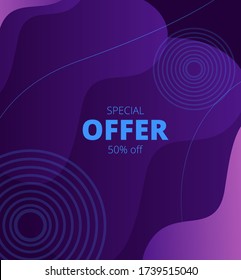 Stylish dark vector background with geometric shapes