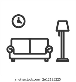 Stylish Decor Icon Vector Illustration Outline
