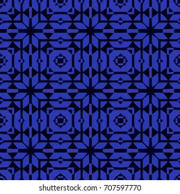 Stylish decorative blue pattern
