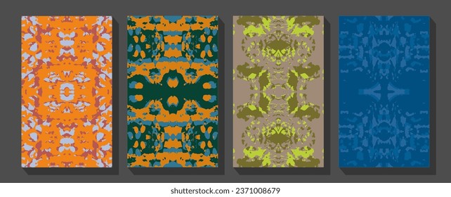 Stylish decorative bright label set. Fashion universal pattern.  Line calligraphic frames.