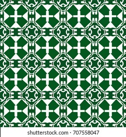 Stylish decorative green pattern