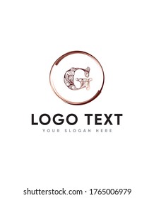 Estilo de letra decorativa tipo G plantilla de logotipo, logotipo vector para identidad empresarial y de empresa 