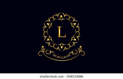 H Initial Logo Luxury Ornament Crown Stock Vector (royalty Free 