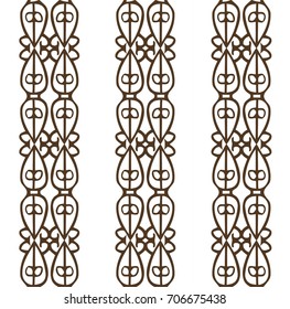 Stylish decorative pattern with ethnic motifs