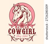 A stylish design featuring a horse
