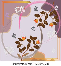 Stylish design for hijab printing , scarf , moslem fashhion