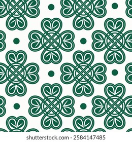 Stylish design with traditional symbols of luck and harmony in Celtic style