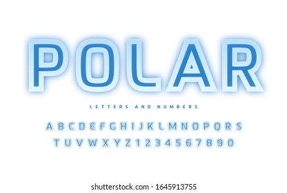 Stylish design of the vector sans serif letters and numbers.