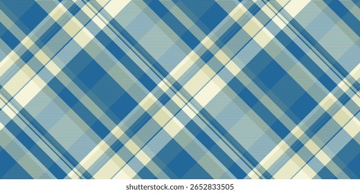 Elegante padrão xadrez diagonal em tons de azul e creme calmante. Perfeito para design têxtil, fundos de site, ou embalagem.  Evoca sentimentos de serenidade e sofisticação.
