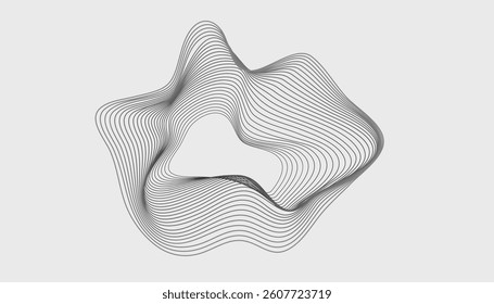 Stylish digital backdrop with topographic flow lines and motion contrast