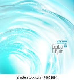 stylish digital flowing liquid design