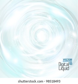 stylish digital flowing liquid design