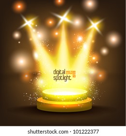 stylish digital spotlight vector design