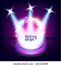 stylish digital spotlight vector design