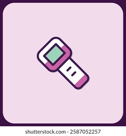 Stylish Digital Thermometer Icon Design