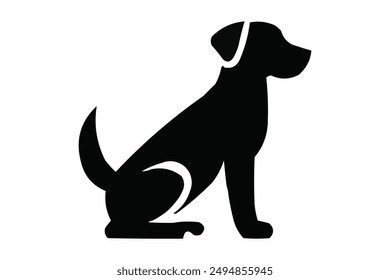 Stylish Dog Silhouette Vector for T-Shirts