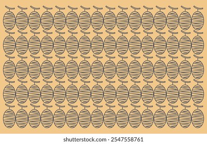 Elegante fondo de círculos de doodle. patrón de capullo. Vector.