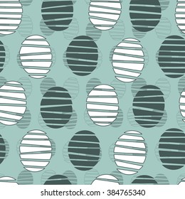 stylish doodle circles background. Seamless pattern. Vector.