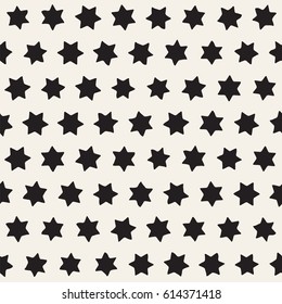 Stylish Doodle Scattered Shapes. Vector Seamless Black And White Freehand Pattern