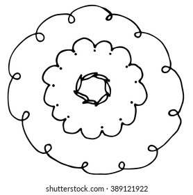 Stylish doodle.Vector Illustration